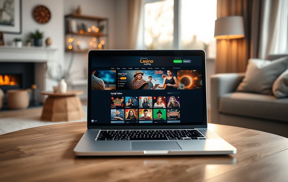 Miki Casino logo med rød og hvit fargepalett